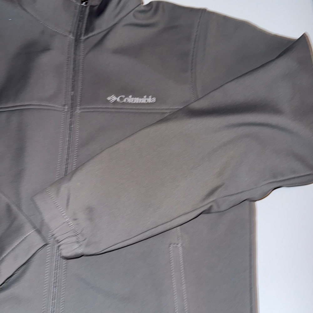 Columbia Softshell Jacket Men's Size Small Gray Full Zip - Picture 4 of 8